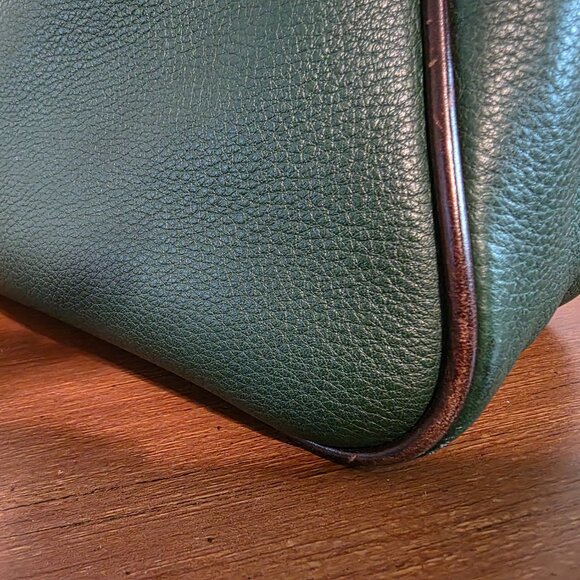 Dooney & Bourke Pebbled Leather Shoulder Bag Forest Green Medium | Classic 1975 - Picture 7 of 11